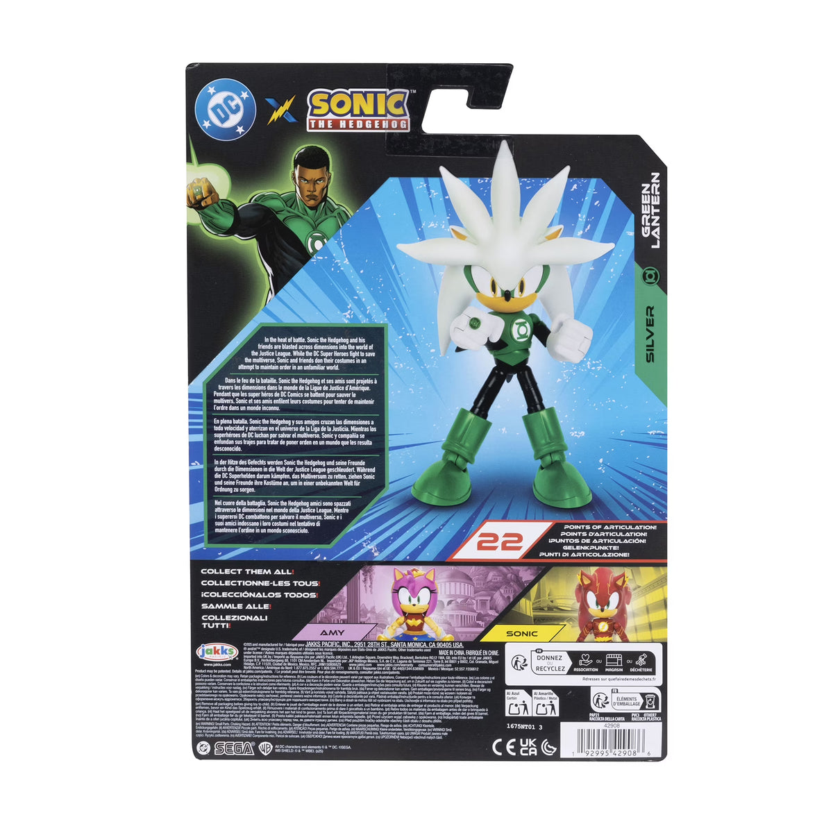 DC X Sonic The Hedgehog Silver Green Lantern