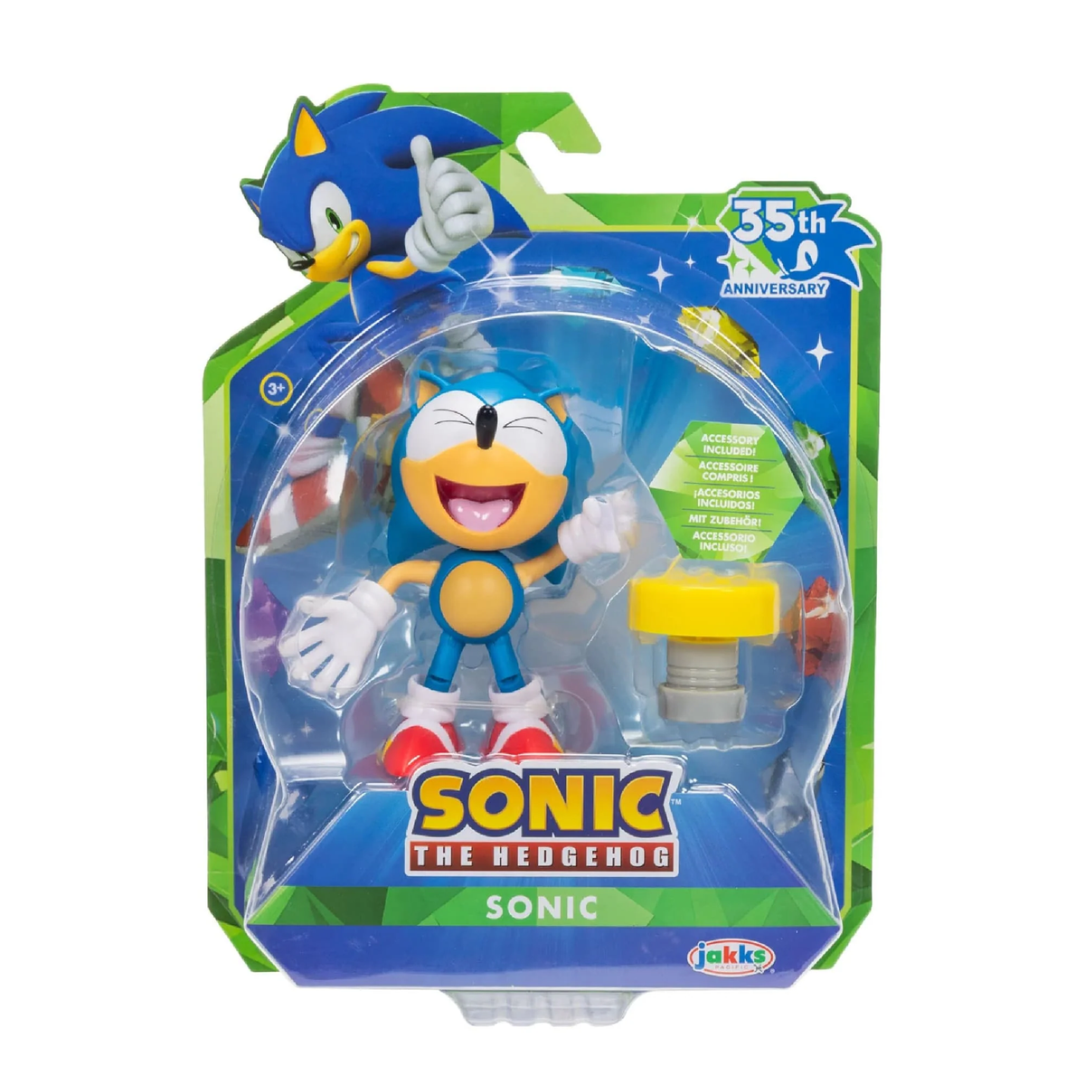 35th Anniversary Sonic The Hedgehog Sonic w/Spring