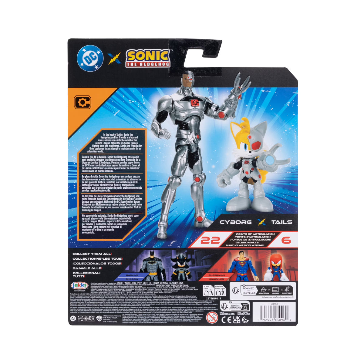 DC X Sonic The Hedgehog Tails Cyborg Multi-pack