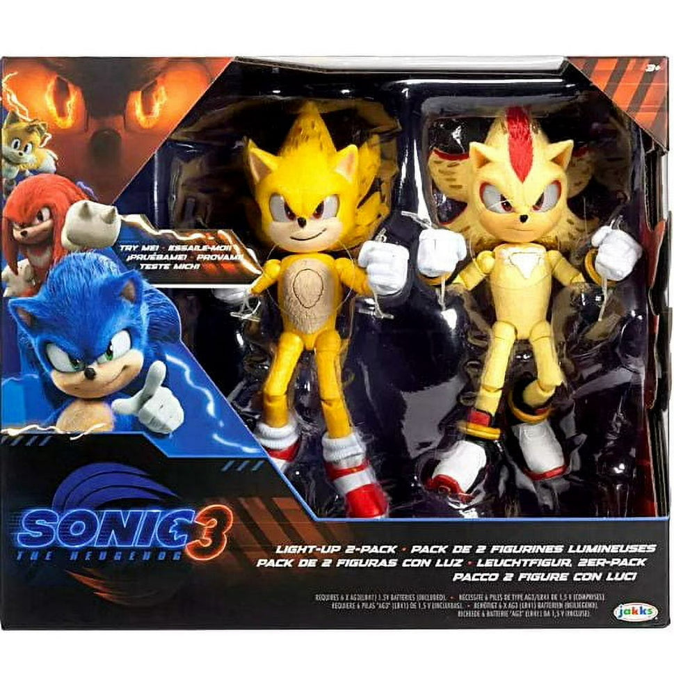 Sonic the Hedgehog 3 Light-Up 2-Pack