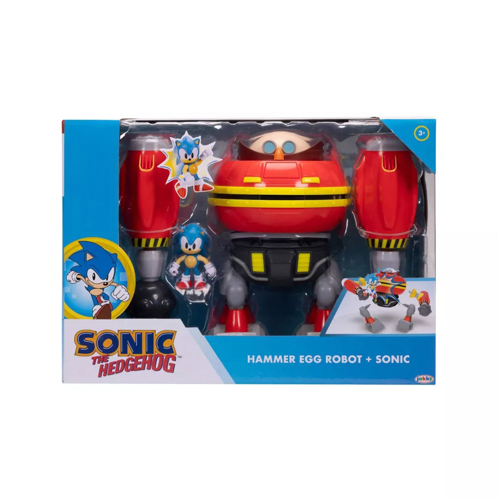 Sonic The Hedgehog Hammer Egg Robot + Sonic