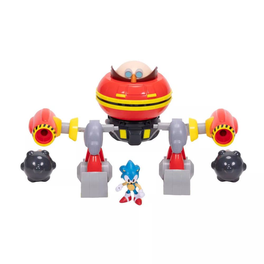 Sonic The Hedgehog Hammer Egg Robot + Sonic
