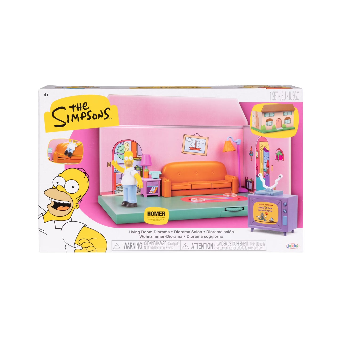 The Simpsons living Room Diorama + Homer