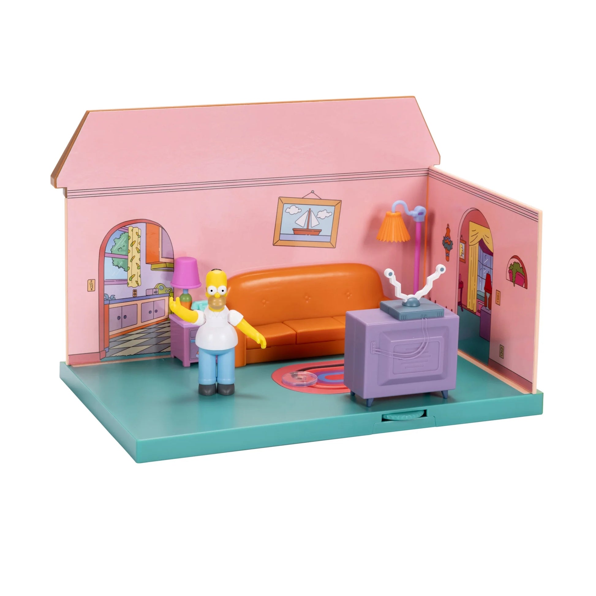 The Simpsons living Room Diorama + Homer