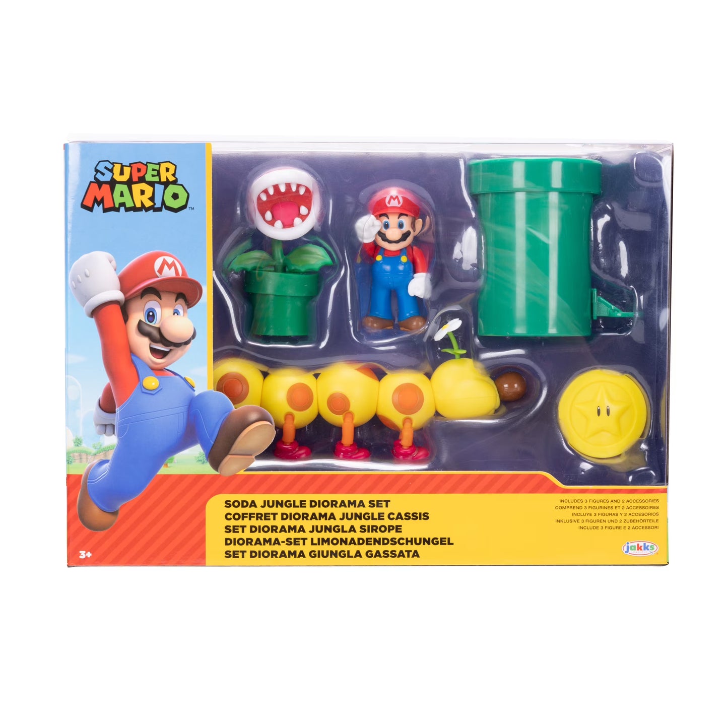 Super Mario Soda Jungle Diorama Set
