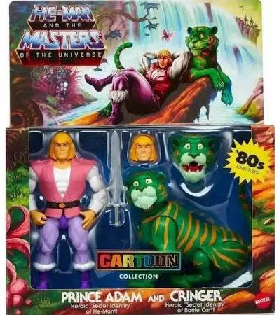 MASTERS OF THE UNIVERSE  PRINCE ADAM AND CRINGER