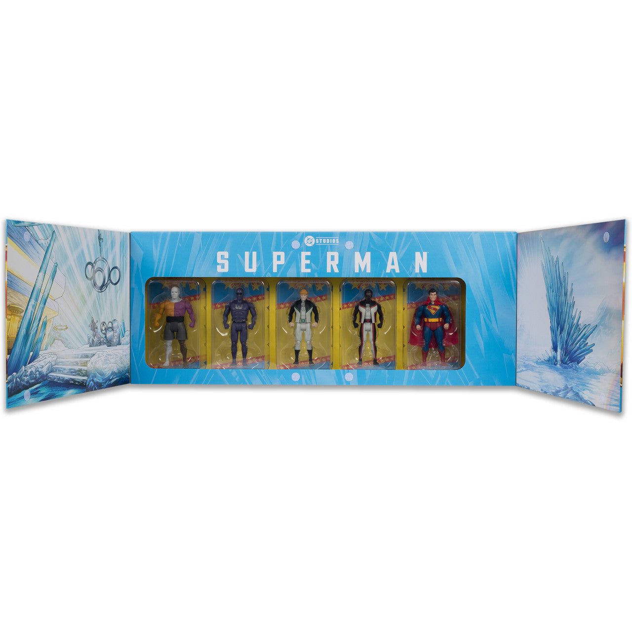 SUPERMAN MOVIE DC SUPER POWERS GOLD LABEL 5 PACK BUNDLE