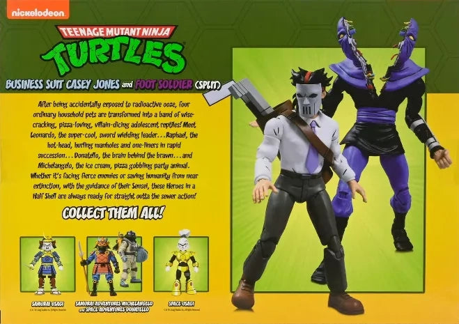 Neca Teenage Mutant Ninja Turtles Business Suit Casey Jones & Foot Soldier (Split)