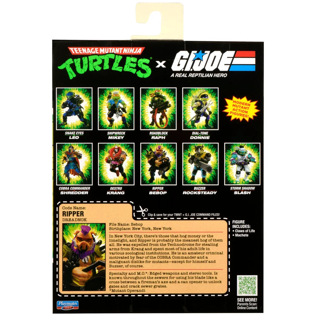 Teenage Mutant Ninja Turtles X G.I.JOE Ripper X BEBOP