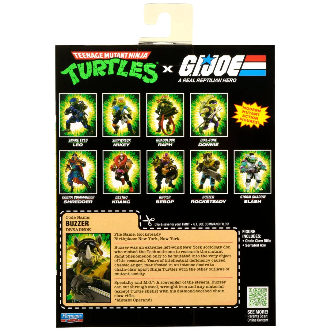 Teenage Mutant Ninja Turtles X G.I.JOE Buzzer Rocksteady