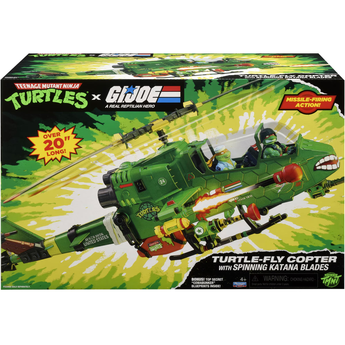 Teenage Mutant Ninja Turtles X G.I.JOE Turtle-Fly Copter w/ spinning Katana Blades