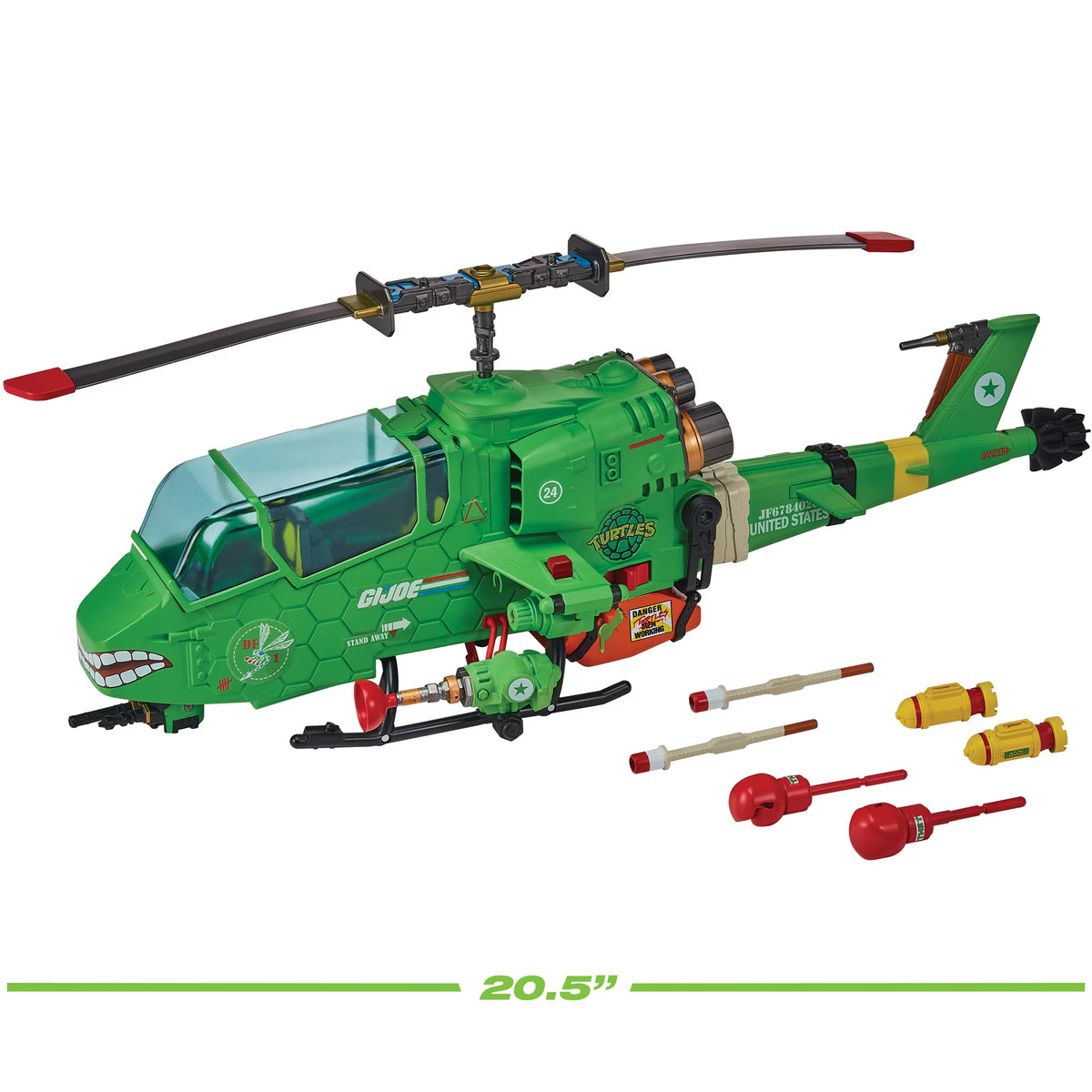 Teenage Mutant Ninja Turtles X G.I.JOE Turtle-Fly Copter w/ spinning Katana Blades