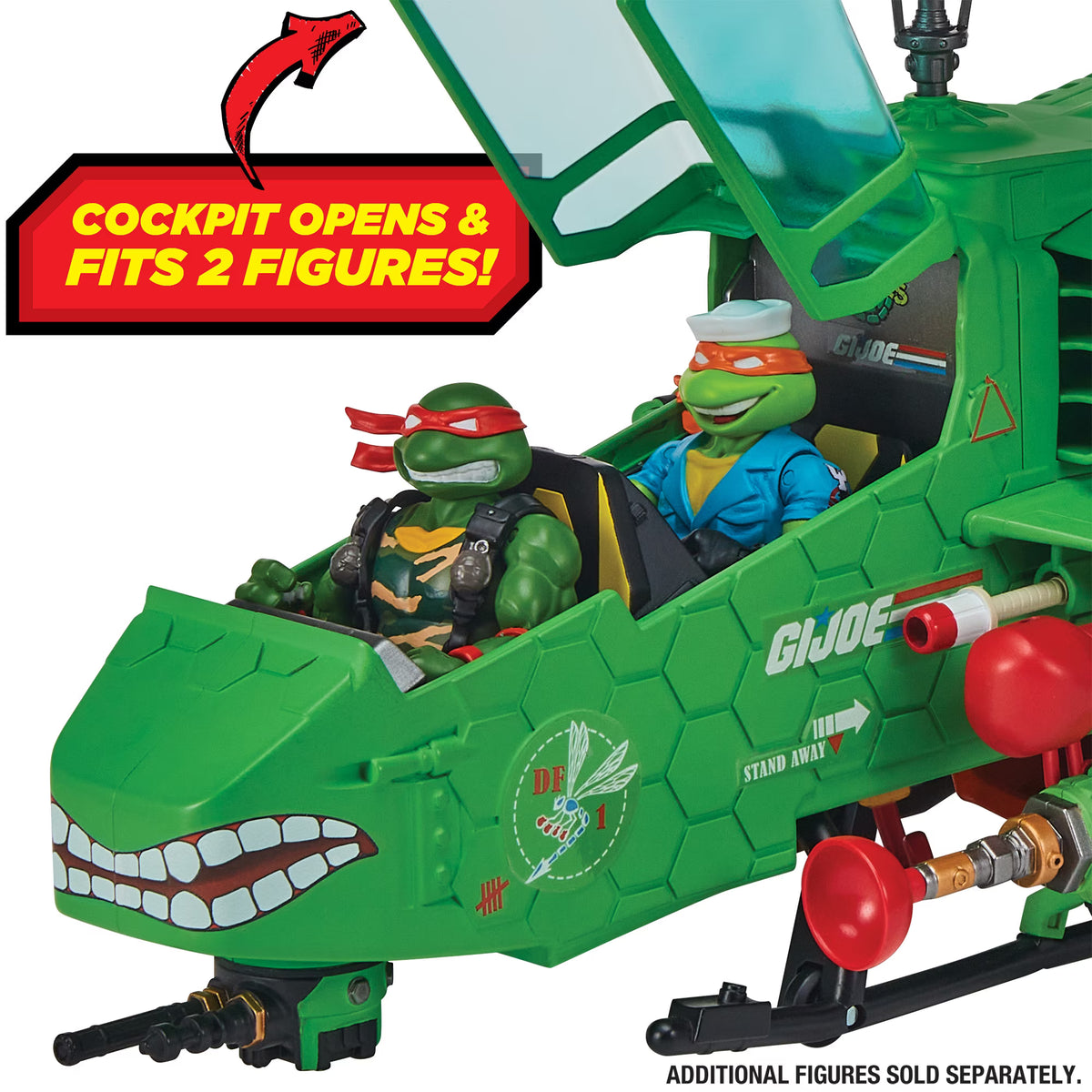Teenage Mutant Ninja Turtles X G.I.JOE Turtle-Fly Copter w/ spinning Katana Blades