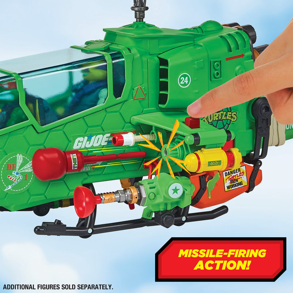 Teenage Mutant Ninja Turtles X G.I.JOE Turtle-Fly Copter w/ spinning Katana Blades
