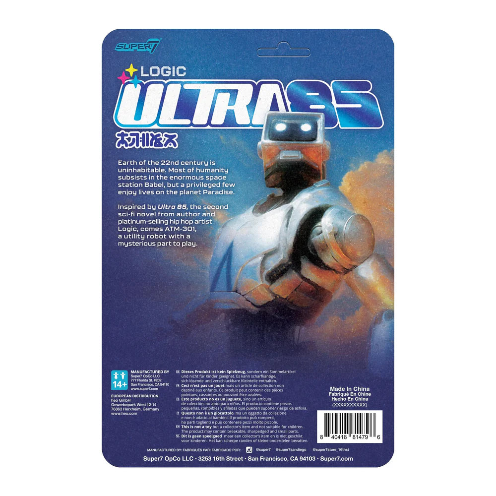 Super 7 Reaction Figure Logic Ultra 85 ATM-301