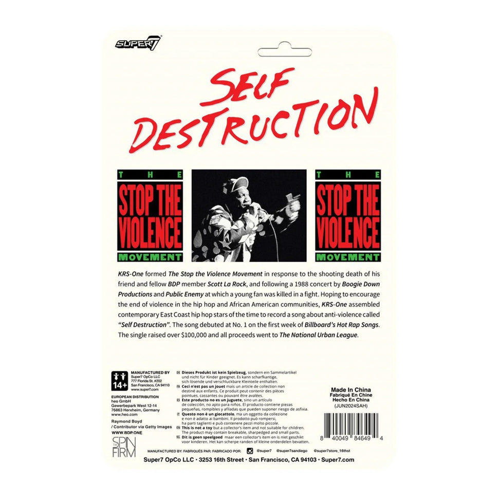 Super 7 Reaction Figures KRS-One (Self Destruction)