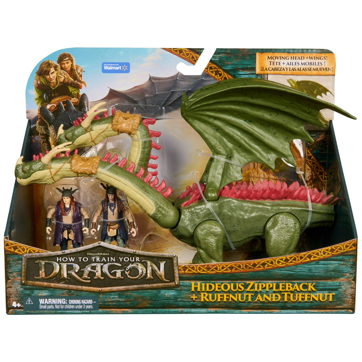 How To Train Your Dragon Hideous Zippleback + Ruffnut & Tuffnut